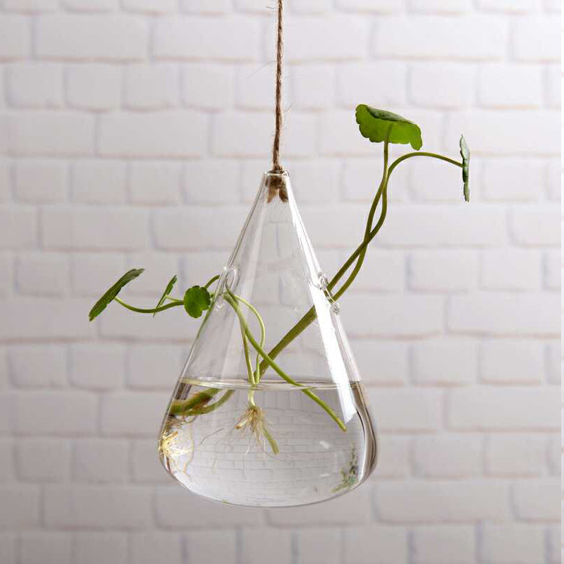 Hanging Geometric Transparent Hanging Vase