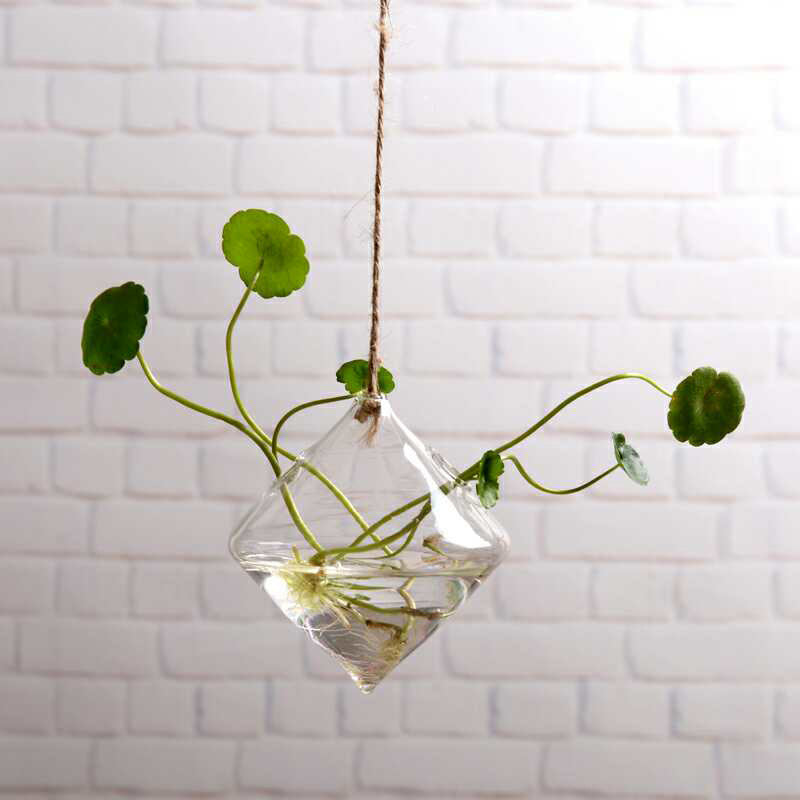 Hanging Geometric Transparent Hanging Vase