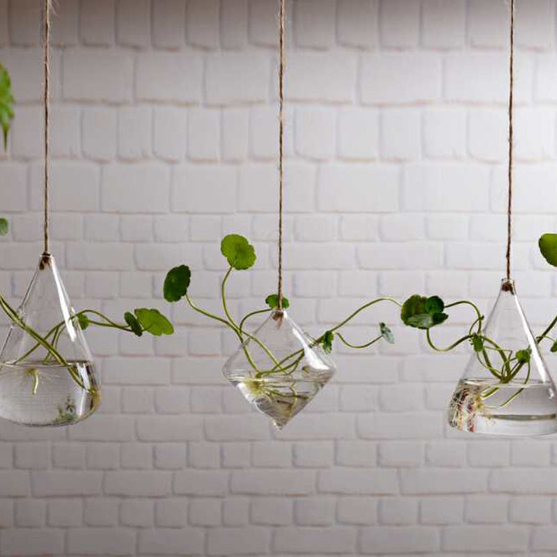 Hanging Geometric Transparent Hanging Vase