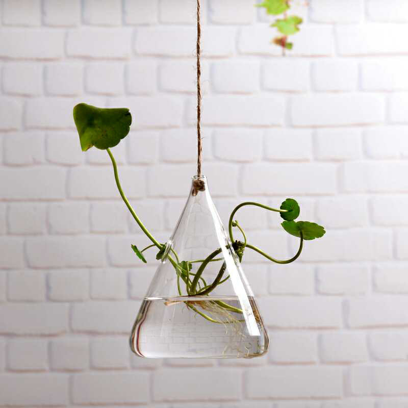 Hanging Geometric Transparent Hanging Vase
