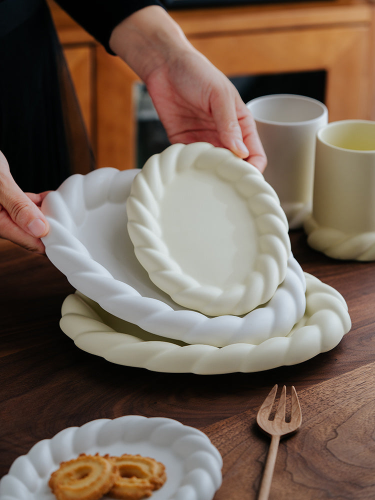 A Particularly Beautiful Plump Ceramic Plate