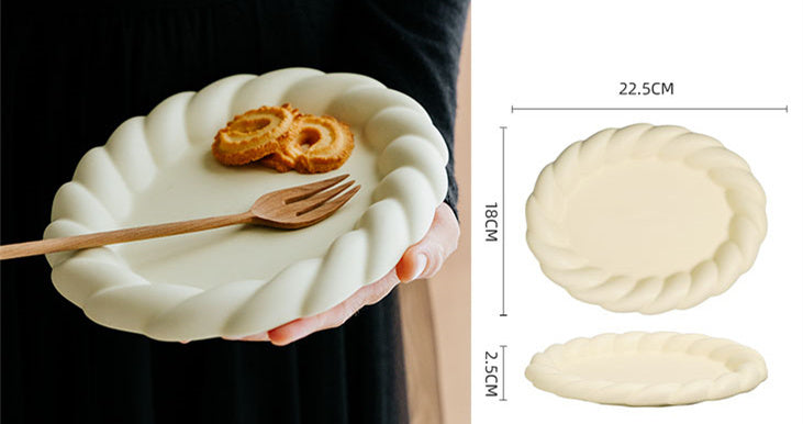 A Particularly Beautiful Plump Ceramic Plate